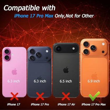 Battery Case for iPhone 17 Pro Max, [12000mAh] Slim Rechargeable Smart Extended Charging Case Compatible with iPhone 17 Pro Max (6.9 inch) Backup Power Battery Pack Charger Cover-Black - size: iPhone 17 Pro Max