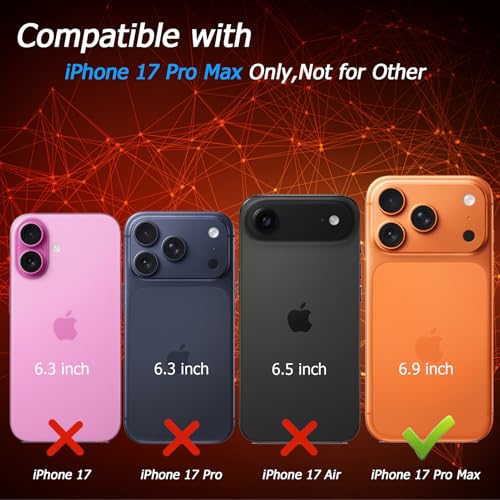 Battery Case for iPhone 17 Pro Max, [12000mAh] Slim Rechargeable Smart Extended Charging Case Compatible with iPhone 17 Pro Max (6.9 inch) Backup Power Battery Pack Charger Cover-Black - size: iPhone 17 Pro Max