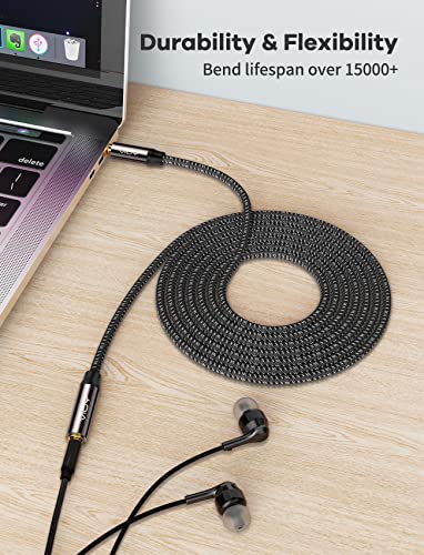 VIOY Headphone Extension Cable 10 FT, 3.5mm Male to Female Braided Aux Cord - size: 10FT