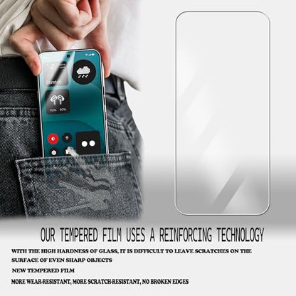 [2+2 Pack Tempered Glass Film For Nothing phone 4a pro Screen Protector 2-Pack with Camera Lens Protector 2-Pack