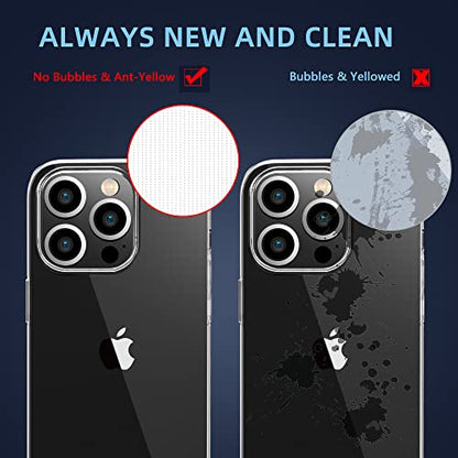 X-level Compatible with iPhone 14 Pro Max Case Clear Thin Soft TPU Slim Fit Mobile Phone Cover Anti-Slip Grip Scratch Resistant Phone Cases for iPhone 14 Pro Max - color: Clear, size: iPhone 14 Pro Max