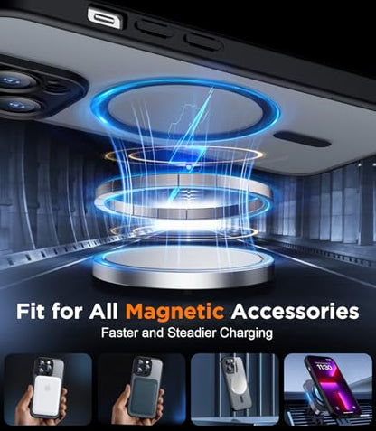 SPIDERCASE Magnetic for iPhone 13 Pro Case,Black - color: Black, size: Iphone 13 Pro 6.1''