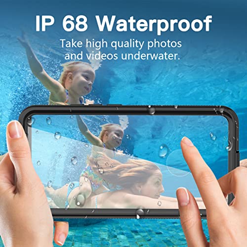 AICase Samsung Galaxy S22 5G 6.1 Inch Waterproof Case Snowproof Dustproof Shockproof IP68 Certified Full Body Protection Fully Sealed Underwater for Samsung S22 - color: Transparent/Green