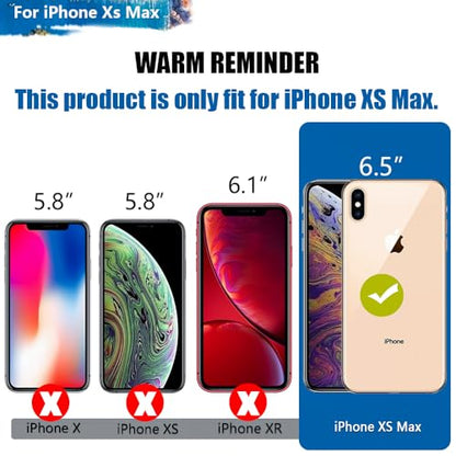 [New Battery Case for iPhone Xs Max, 5000mAh Rechargeable Extended Battery Charging Charger Case (6.5 Inches) Black