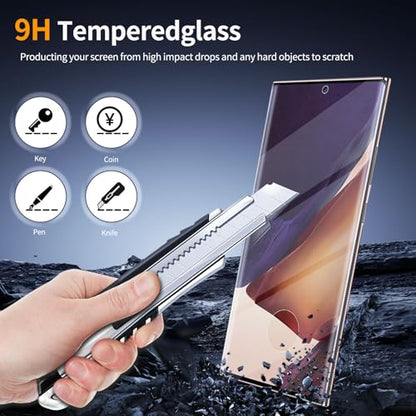 2 Pack Tempered Glass Screen Protector Applicable for Samsung Galaxy Note 20 Ultra 6.9 inch 2 Pack HD Camera Lens Protector, HD Clear Scratch Resistant Suitable - color: Note 20 Ultra