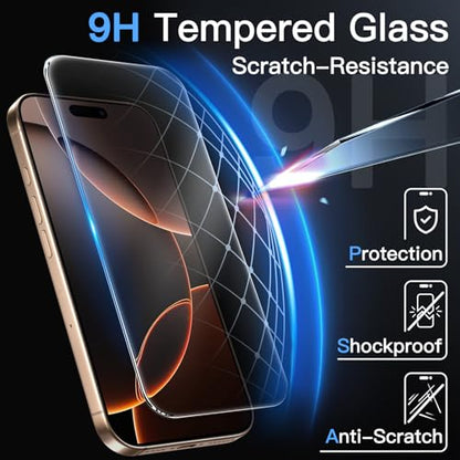 JETech Screen Protector for iPhone 16 Pro Max, 3-Pack - size: iPhone 16 Pro Max