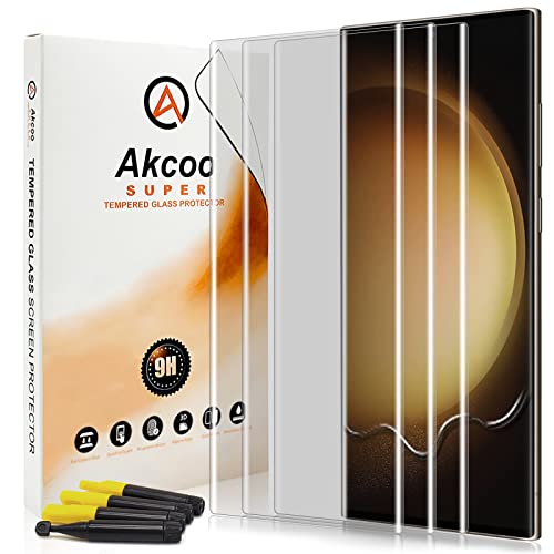Galaxy S23 Ultra UV Tempered Glass Screen Protector [3 Pack], 9H Anti Scratch,Edge to Edge Coverage,Sensitive Touch,Fingerprint-ID Compatible - color: for Galaxy S23 Ultra (HD Glass)