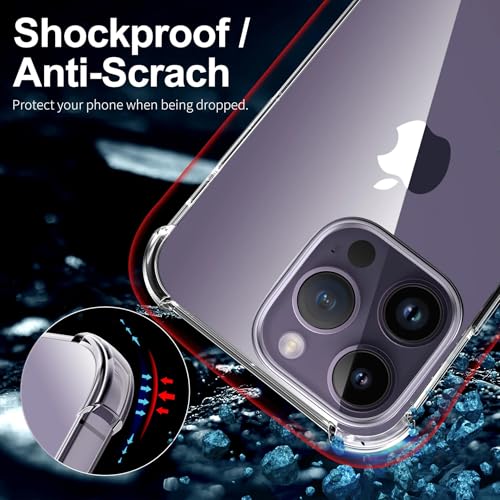 LUVVITT Clarity Clear Case for iPhone 16 Pro Max (2024) - Slim, Lightweight, Anti-Yellowing, Shock-Absorbing TPU with Raised Camera & Screen Protection - 6.9 Inch