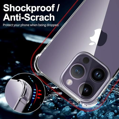LUVVITT Clarity Clear Case for iPhone 16 Pro Max (2024) - Slim, Lightweight, Anti-Yellowing, Shock-Absorbing TPU with Raised Camera & Screen Protection - 6.9 Inch