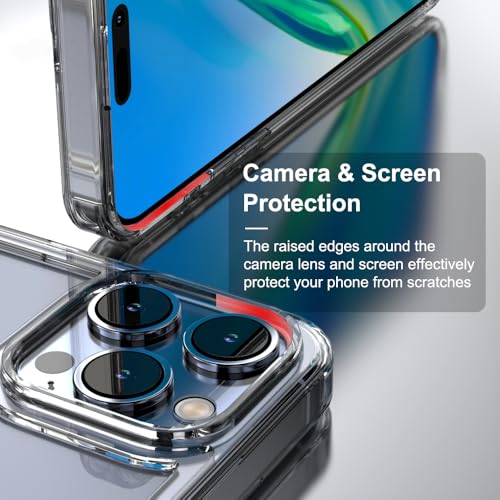 for iPhone 15 Pro Max Clear Bumper Frame No-Back Case, Slim Fit Ultra-Light Anti-Yellowing Transparent Protection Bezel Phone Cover Case 6.7" 2023 - color: Clear, size: iPhone 15 Pro Max