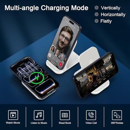 Wireless Charger Stand Fast Charging for Pixel 10 Pro XL Fold 10A 9 Pro 9A