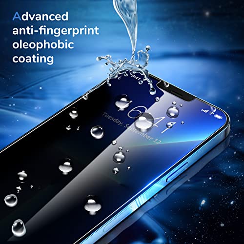 SYNCWIRE Privacy Screen Protector for iPhone 13 Pro Max/iPhone 14 Plus 6.7" [2-Pack], True 28° Anti Spy Tempered Glass Film with Auto Alignment Tool [9H Hardness] - size: iPhone 13 Pro Max/14 Plus-6.7 Inch