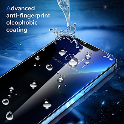 SYNCWIRE Privacy Screen Protector for iPhone 13 Pro Max/iPhone 14 Plus 6.7" [2-Pack], True 28° Anti Spy Tempered Glass Film with Auto Alignment Tool [9H Hardness] - size: iPhone 13 Pro Max/14 Plus-6.7 Inch