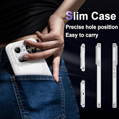 Case for Nothing Phone 4a Pro, Military Grade Drop Protection Phone Case, Yellowing Resistant, Anti-Scratch Hard PC Back, Shockproof Hard Ultra-Thin Protective Cover, Clear - size: Nothing Phone 4a Pro