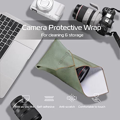 ULANZI Magic Universal Storage Cloth, Easy Wrapping and Safe Protection from Collissions， Bumping and Friction for Camera & Digital Accessories (45 * 45cm) - color: Dark Green