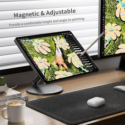 LULULOOK Magnetic Wireless Charging Stand for iPad Air 11" M4 (2026)/M3/M2 - size: for iPad Air 11" M4/M3/M2 | iPad Pro 11" 1-4