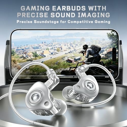 Wired in-Ear Headphones with Mic, Lightning Connector for iPhone,HiFi Sound Earphones with Volume Control, S25 White - color: White