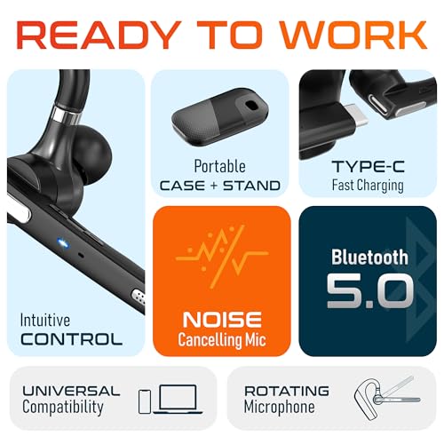 Delton Ultralight Bluetooth Headset with Noise Cancelling Microphone