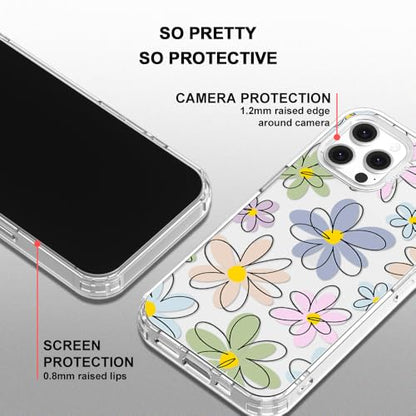 MOSNOVO Case for iPhone 12 & iPhone 12 Pro, [Buffertech 6.6ft Military-Grade Drop Protection] [Anti Peel Off Tech] Clear TPU Bumper Phone Case Cover Design - Linear Blooms - color: Clear - Linear Blooms, size: iPhone 12 / iPhone 12 Pro