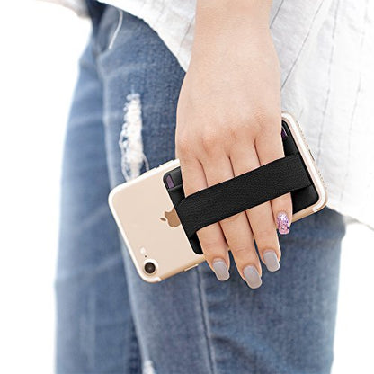 Sinjimoru Phone Grip Card Holder with Flap, Adhesive Card Holder, Finger Strap for Phone, Sinji Pouch B-Flap
