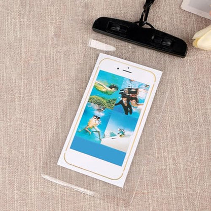 Waterproof Phone Pouch | Cycling Smartphone Bag - Transparent Touchscreen Phone Pouch with Lanyard for Swimming Rafting Boating Snorkeling Beach Kayaking Fishing Cycling - color: Black