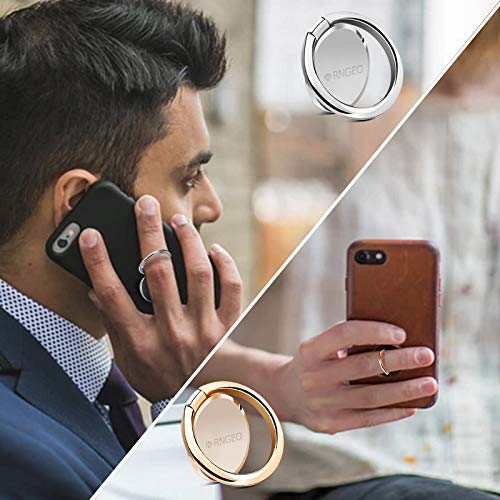 Finger Ring Stands Set,4 Pcs Universal Thin 360° Rotation Phone Rings - color: 4 Pack Finger Ring Stand