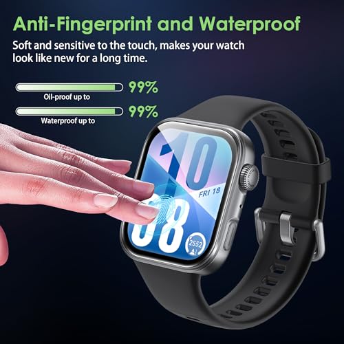 Compatible for HUAWEI Watch Fit 4 screen protector, Anti-Scratch 3D Full Screen Coverage flim, Case Friendly, HD Ultra, 4 PACK - size: Watch Fit 4