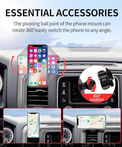 Car Phone Holder for Dodge Ram 1500/Ram 2500/Ram 3500 2013-2018 Accessories - size: for 2013-2018 Ram 1500 2500 3500