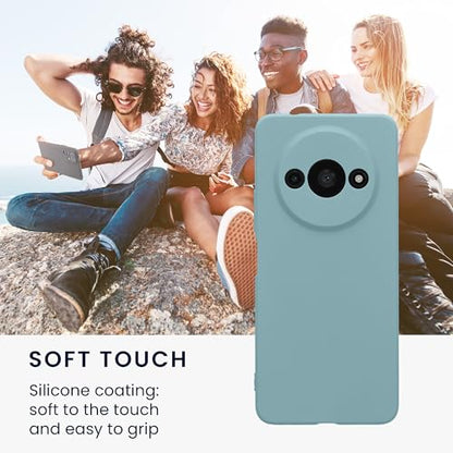 kwmobile Case Compatible with Xiaomi Redmi A3 Case - Protective Slim TPU Phone Cover - Soft Matte Finish - Antique Stone - color: Antique Stone