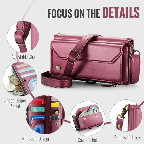 for Google Pixel 10a 6.3" Case, Women Men Multi-Function Wallet Case with Stand RFID Blocking Includes Shoulder Strap Wrist Strap Google Pixel 10a (Red) - color: Red