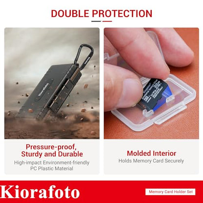 Dual Protect Micro SD Card Case with 54 PCS Clear Memory Card Holders - color: for 54 Micro SD（With Box）