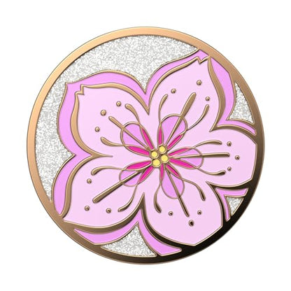 PopSockets Adhesive Phone Grip, Holder- Cherry Blossom - color: Glitter Blossom, style: Adhesive