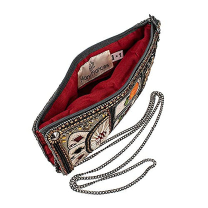 Mary Frances Payoff Beaded Crossbody Cell Phone Bag, Multicolor