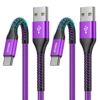 USB to USB C Cable 3A Fast Charging 6FT, USB A to USB C Cable for CarPlay - color: Purple, size: 3FT, style: USB A to USB C
