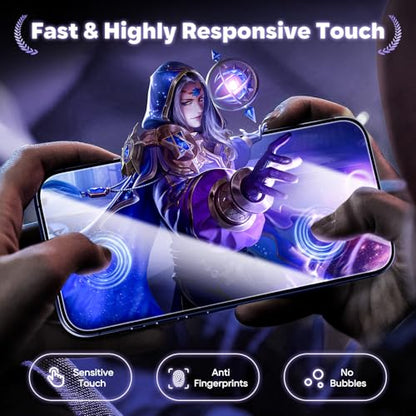 GolbinBox for iPhone 17 Pro Screen Protector, [12FT Military-Grade Shatterproof] [9H+ Tempered Glass] [Easy Installation] [HD Clear] Full Coverage Protection for iPhone 17Pro 6.3", 2 Pack - size: iPhone 17 Pro-6.3inch
