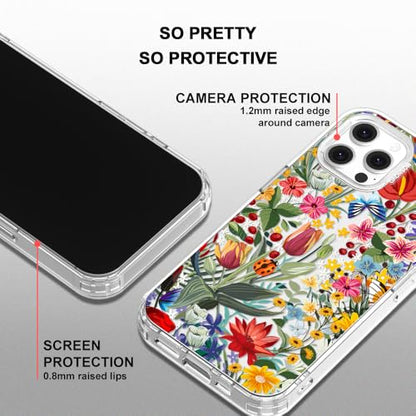MOSNOVO Case for iPhone 12 & iPhone 12 Pro, [Buffertech 6.6ft Military-Grade Drop Protection] [Anti Peel Off Tech] Clear TPU Bumper Phone Case Cover Design - in The Garden - color: Clear - In The Garden, size: iPhone 12 / iPhone 12 Pro