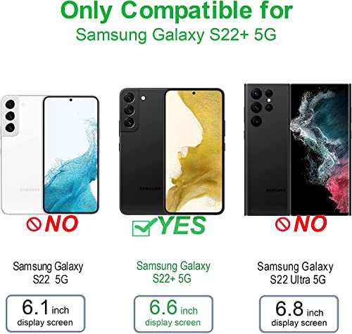 LRK Ultra Thin Black Case Compatible with Samsung Galaxy S22 Plus: Slim, Soft, and Flexible (NOT Hard) [Matte Finish] Protective Black Phone Cover - Matte Black - size: Samsung Galaxy S22 Plus