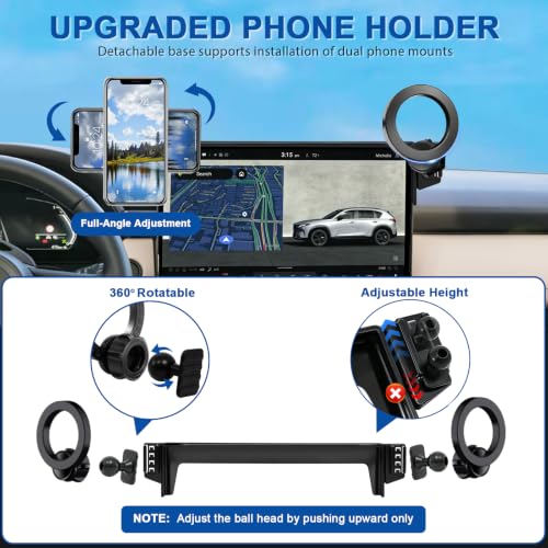 Dual-End Car Phone Holder for 2026 Mazda CX5 CX-5 Accessories 15.6 Screen - size: For 26 Mazda CX5, 15.6-Inch