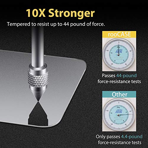 rooCASE 3-Pack Screen Protector for iPhone 11 / iPhone XR, [Force Resistant Up to 44 Pounds] Tempered Glass Screen Protector for iPhone 11 (2019) / iPhone XR (2018) [Case Friendly]