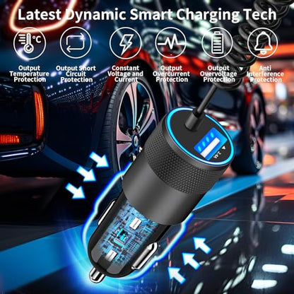 Apple MFi Certified iPhone 17 Car Charger Fast Charging, USB C Car Charger - color: Pearl White