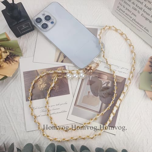 Cioatu Phone Lanyard Universal Crossbody Neck Strap with 2 Tether Tab, 1 Wrist Strap - color: White