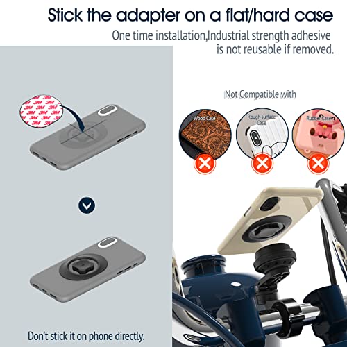 Motorcycle Phone Mount,Bike Cell Phone Holder with Vibration Dampener module,Out Front Bicycle Handlebar Mount for Mountain Road EBike,Scooter,Moto,MTB【Series C - 2nd Gen】Angle Adjustment Edition - color: 【Vibration Dampener】Handlebar Mount Pro-Black