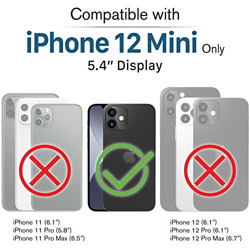VENA ECO Biodegradable Case Compatible with Apple iPhone 12 Mini (5.4"-inch), (Biodegradable TPU, Drop Proof) Eco-Friendly Slim Protective Case Cover - Black