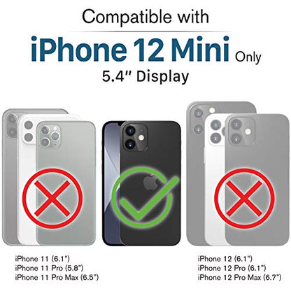 VENA ECO Biodegradable Case Compatible with Apple iPhone 12 Mini (5.4"-inch), (Biodegradable TPU, Drop Proof) Eco-Friendly Slim Protective Case Cover - Black