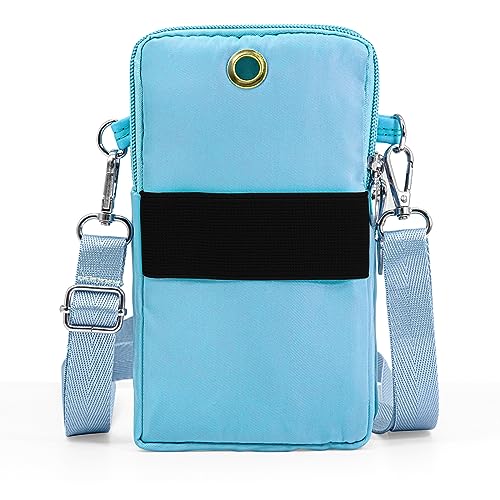 BIAOTIE Lightweight Small Crossbody bags Cell Phone Purses Travel Pouch Shoulder Bag for Women - color: Blue