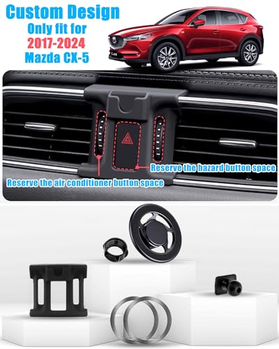 Car Phone Magsafe Holder, Air Vent Stand for Mazda CX-5 2017-2025