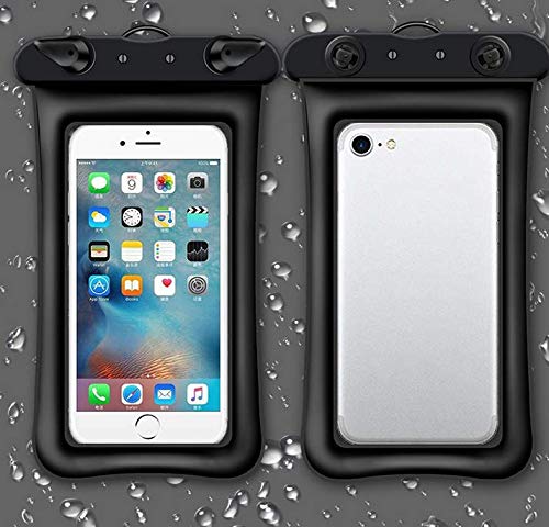 Floating Waterproof Pouch for Samsung Galaxy Note 20 Ultra S20 S21 S22 S23 Ultra S21+ S20 Plus S21 FE Note 10 Plus Lite 9 S10 Plus A53 5G, A13 5G, A52 5G, A42 5G Underwater Phone Case Dry Bag Black - color: Black