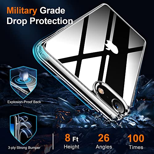 HOOMIL Case for iPhone SE 3rd/2nd Gen, iPhone 7/iPhone 8, Non-Yellowing, Drop Protection, Anti-Scratch Transparent Hard Back Phone Cover - Crystal Clear - color: Clear, size: iPhone 7/8/SE 2020/2022