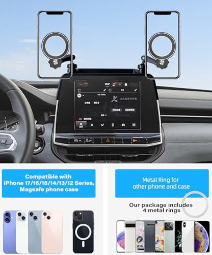 Car Phone Holder for Jeep Compass 2022-2026 8.4-inch screen Accessories - size: for 2022-2026 Jeep Compass (8.4 Inch+Storage Tray)