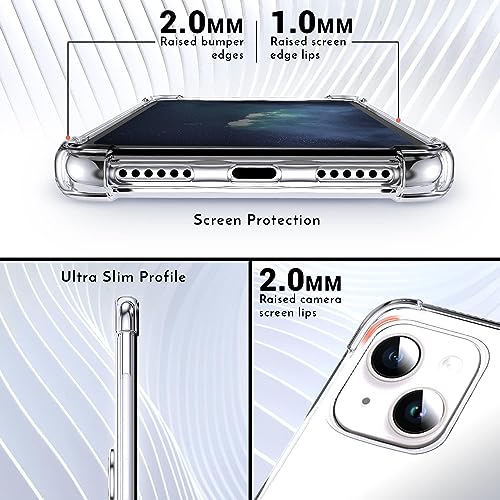 Shields Up for iPhone 14 Case with Card Holder Stand, 6.1", Clear - color: Clear, size: iPhone 14